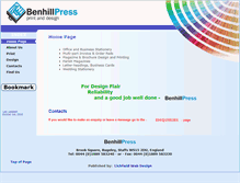 Tablet Screenshot of benhillpress.co.uk